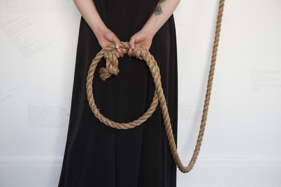 Monsters In Their Eyes, 12 hr durational performance with Ali Kheradyar, photo by Tasha Bjelic