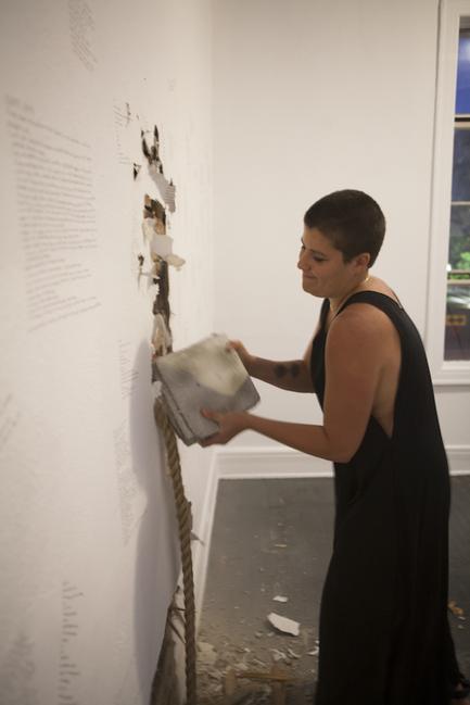 Monsters In Their Eyes, 12 hr durational performance with Ali Kheradyar, photo by Tasha Bjelic