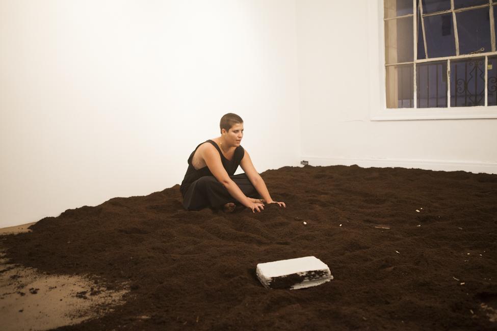 Monsters In Their Eyes, 12 hr durational performance with Ali Kheradyar, photo by Tasha Bjelic