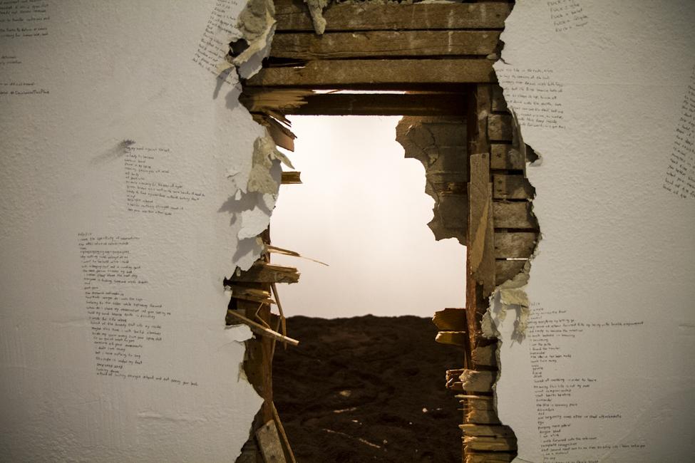 Monsters In Their Eyes, 12 hr durational performance with Ali Kheradyar, photo by Tasha Bjelic