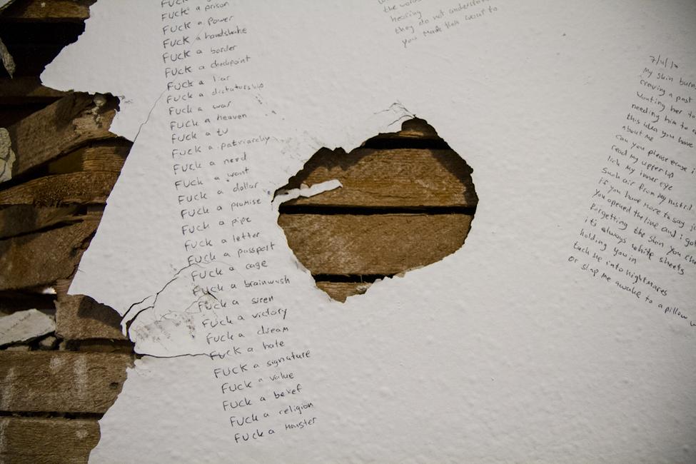 Monsters In Their Eyes, 12 hr durational performance with Ali Kheradyar, photo by Tasha Bjelic