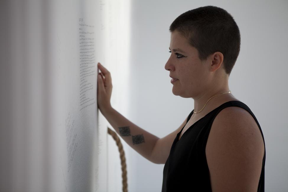 Monsters In Their Eyes, 12 hr durational performance with Ali Kheradyar, photo by Tasha Bjelic